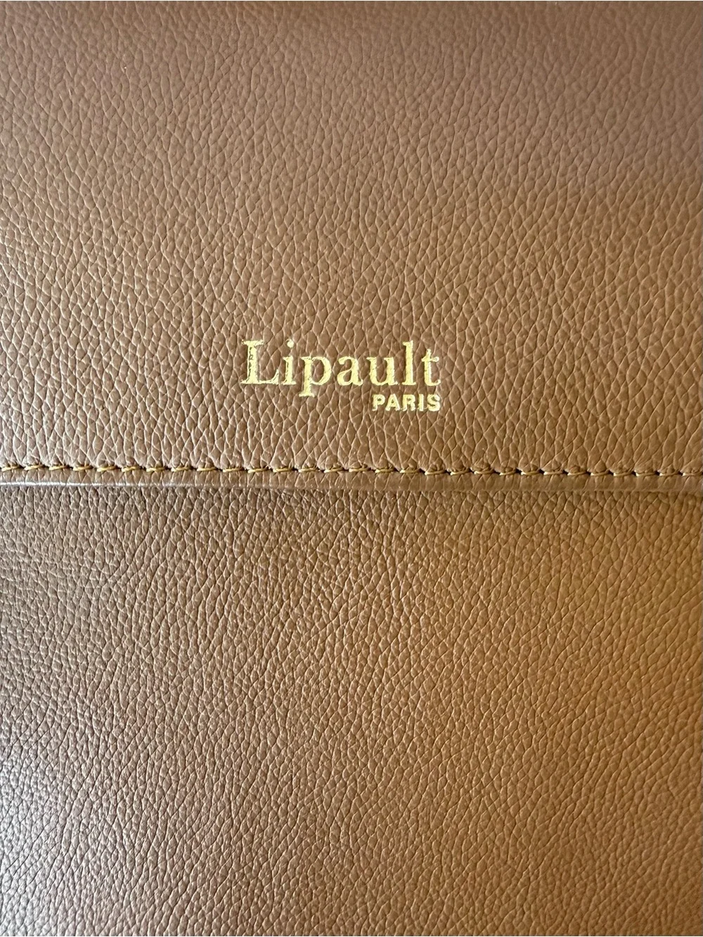 Lipault genuine leather